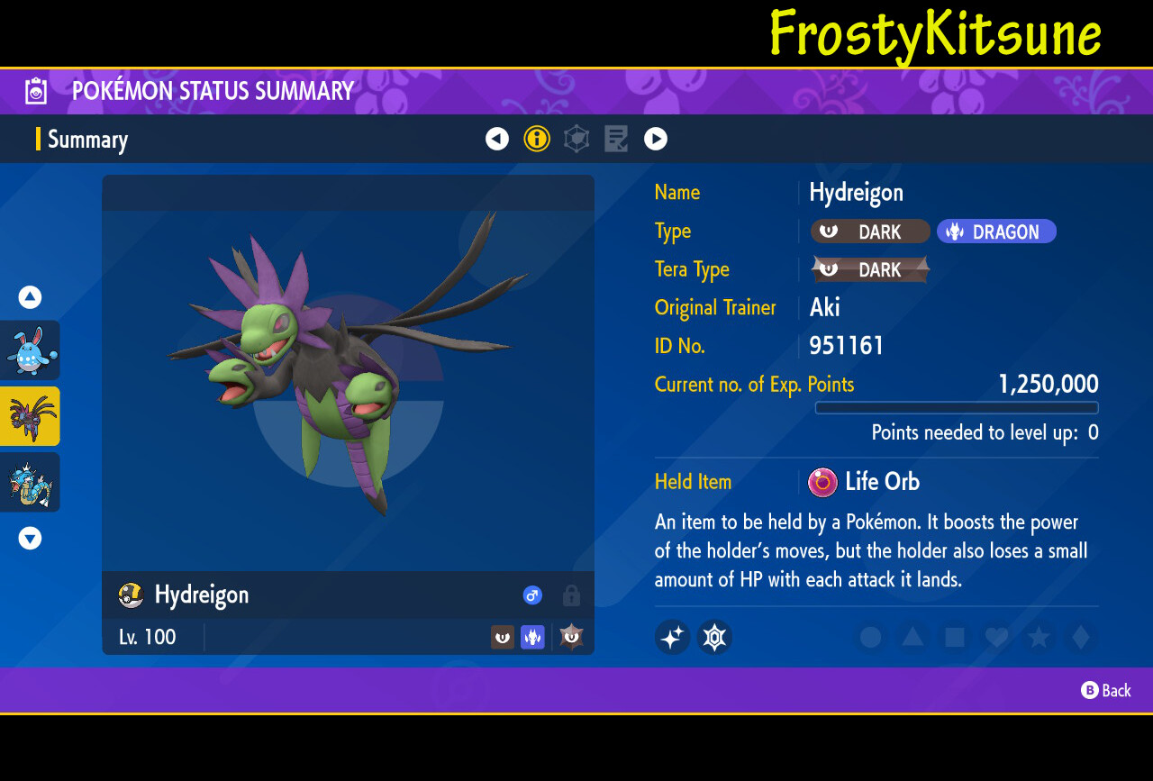 6IV Hydreigon / Deino Shiny & Non-Shiny Pokemon Scarlet & Violet