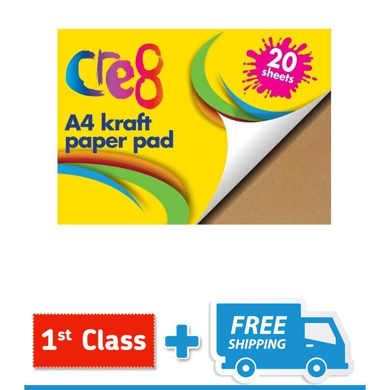 Cre8® A4 Kraft Paper Pad, 20 sheets