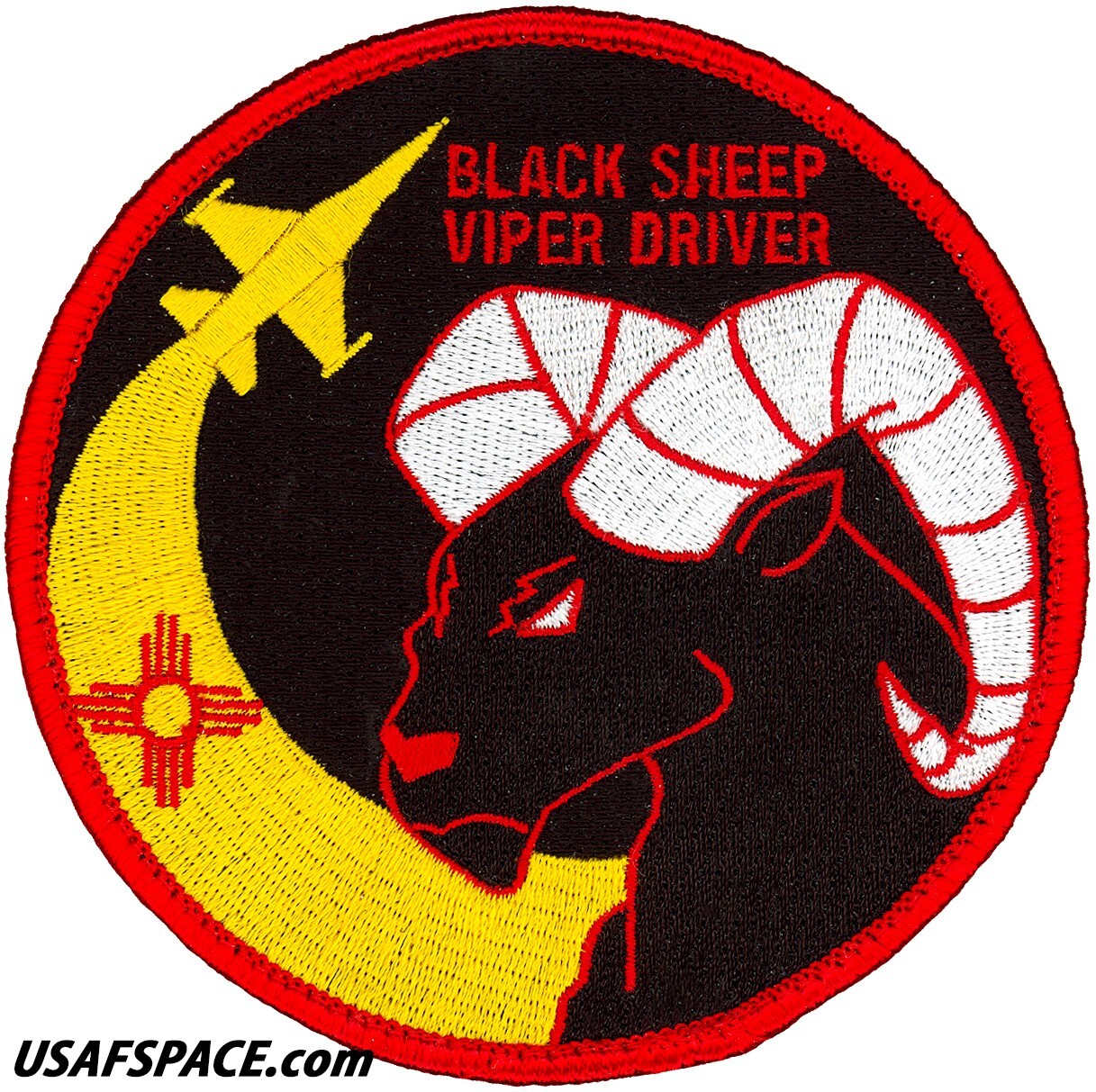 USAF 8TH FIGHTER SQ -F-16 VIPER DRIVER- Holloman AFB, NM - ORIGINAL VEL PATCH