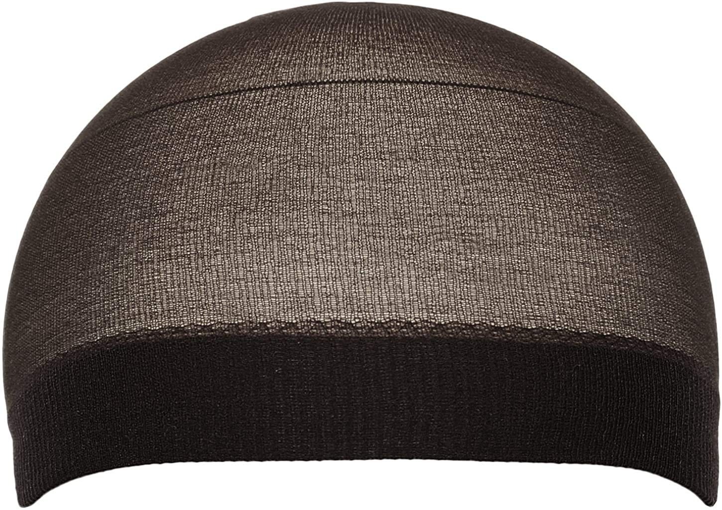 Stocking Wave Cap Fit All Head Sizes (Black), Piece of 2 One Size, Black
