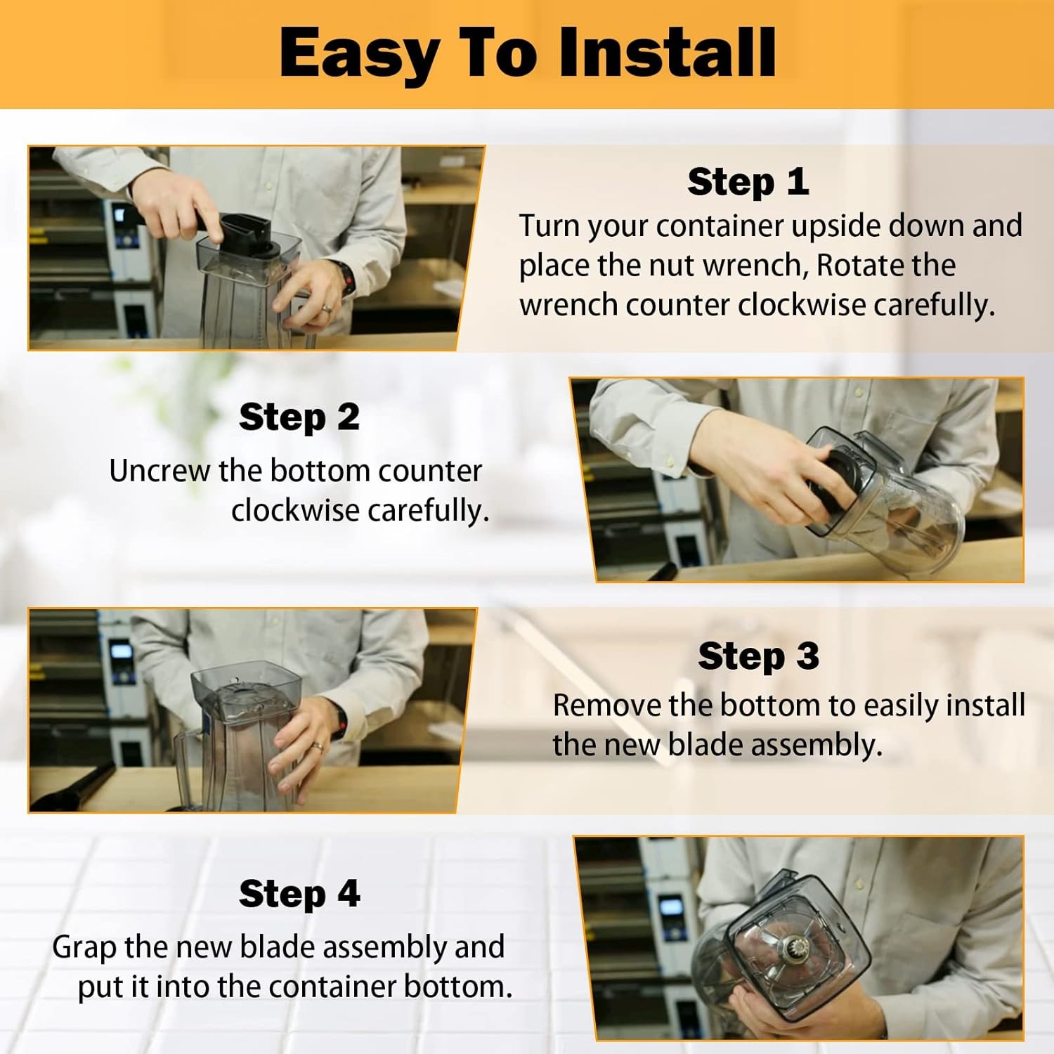 Replacement Blade Assembly - Stainless Steel Wet Blade Compatible