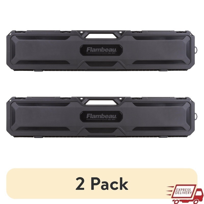 Hard Rifle Shotgun Case Lockable Lightweight Durable Polymer Travel New