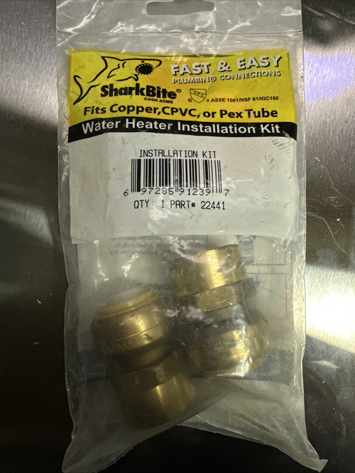 shark bite Water Heater Install Kit 22441