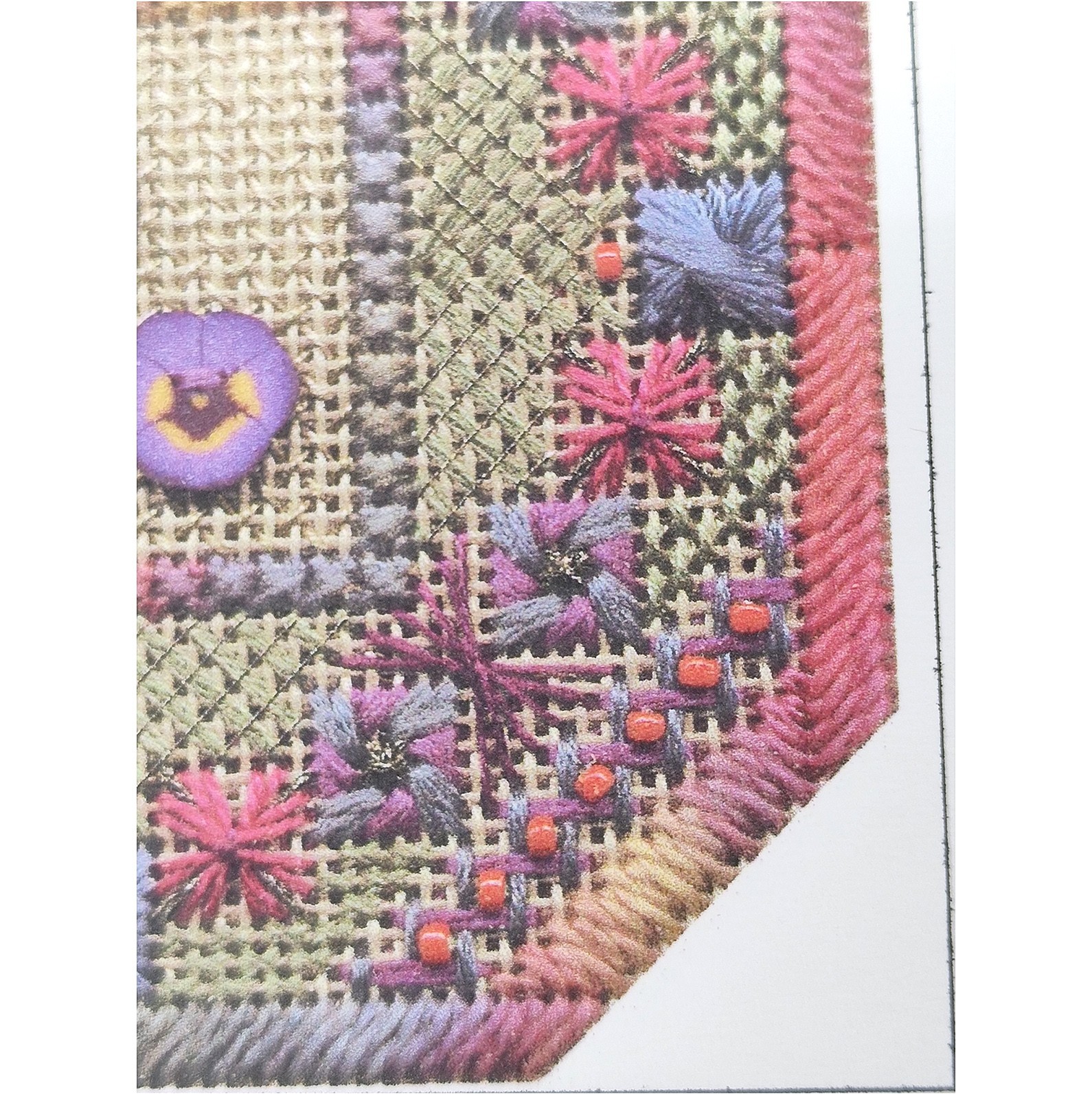Delacroix Needlepoint Pattern '03 Gifford Kick Back & Stitch Geometric Booklet