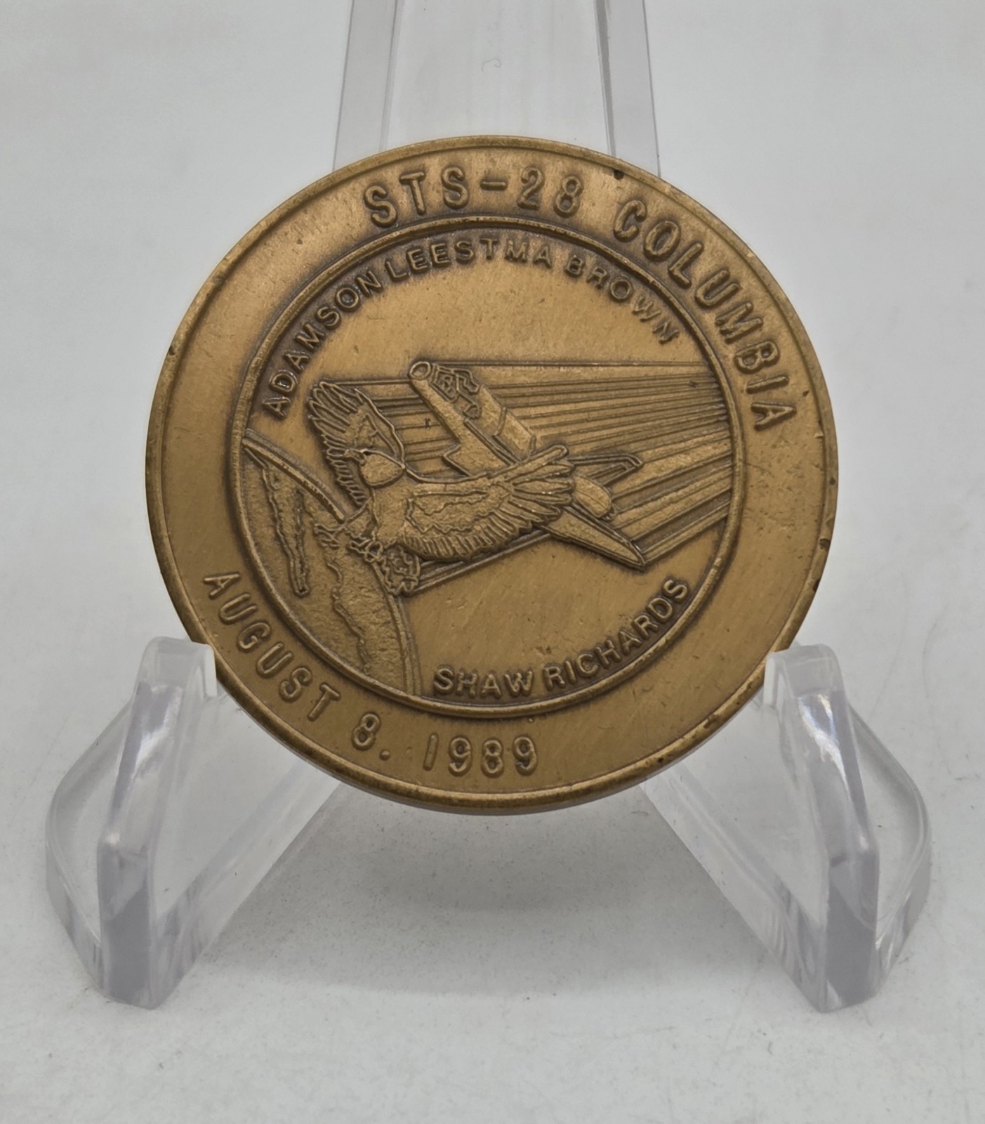 Space Shuttle COLUMBIA Challenge Coin Classified DoD Mission STS-28 - 1989
