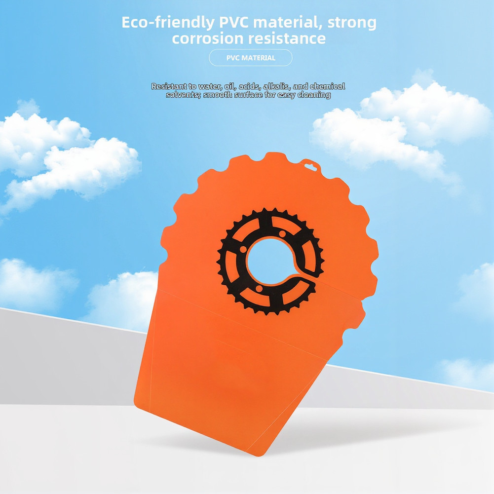 Disc Brake Dirt Defense Plate for Bicycles PVC Material 51x3.8cm Easy Install