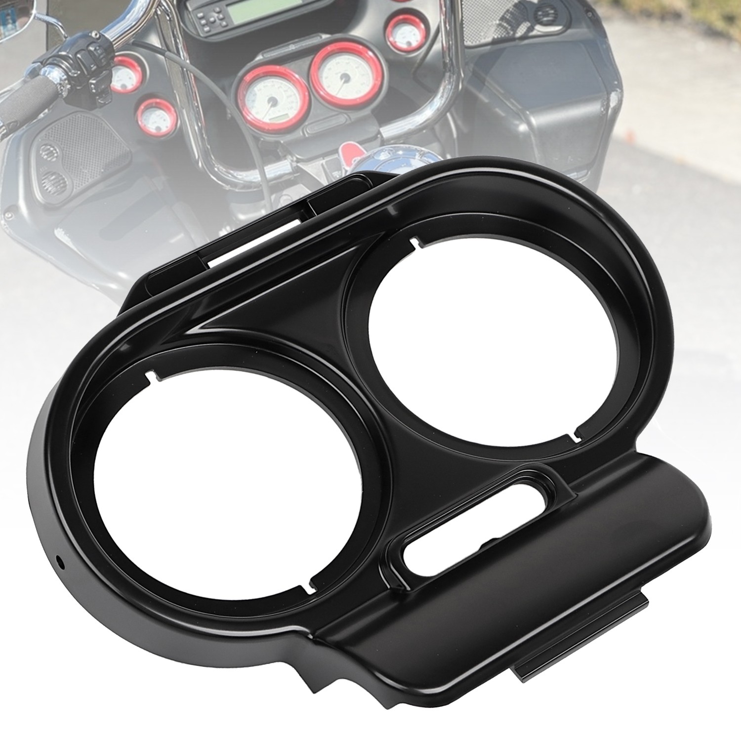 Motorcycle Matte Black ABS Top Gauge Cover For Harley Road Glide EFI FLTRI FLTR