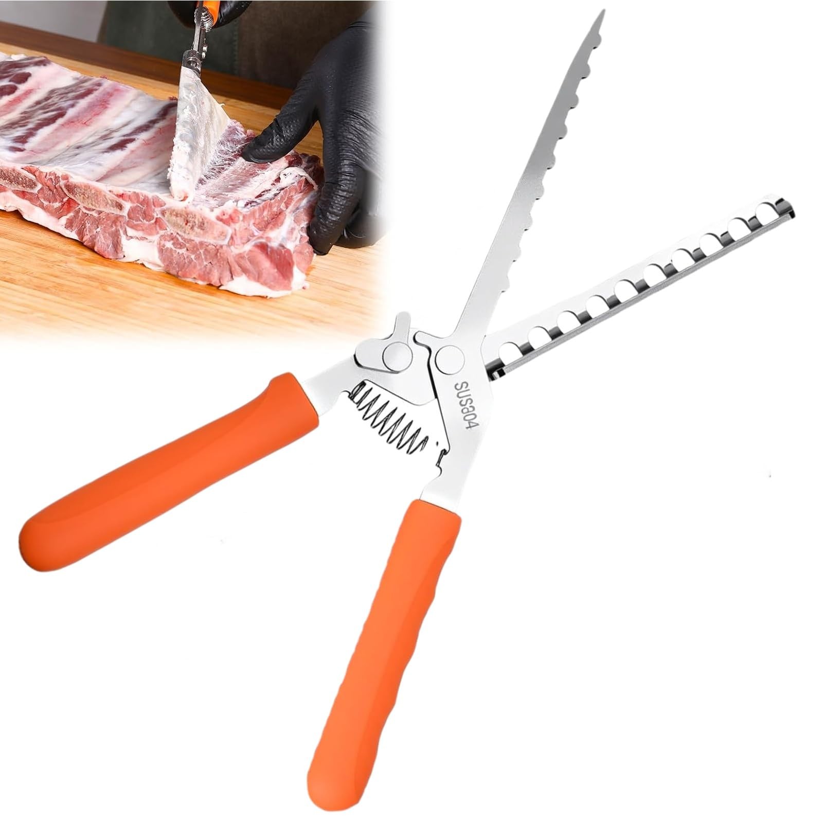 Rib Prep Tool Pro,304 Stainless Steel Rib Membrane Removal Tool,Professional ...