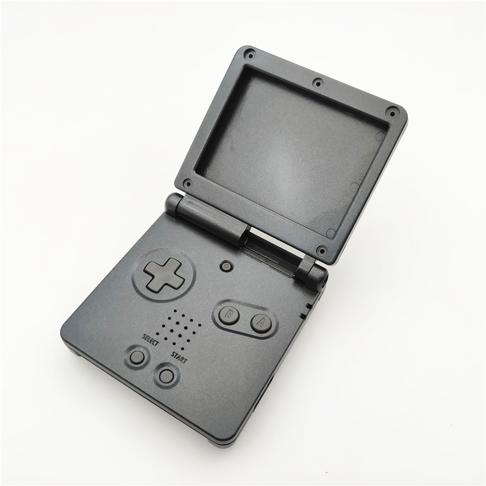 Gray Graphite Shell Case for GBA SP Gameboy Advance SP--Colors Buttons Optional