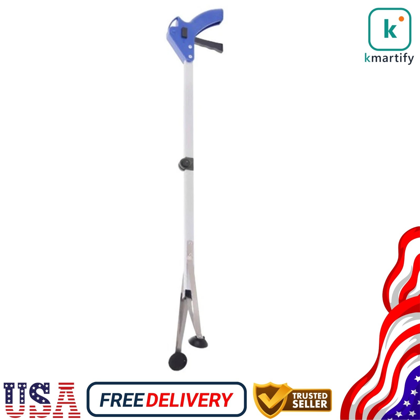 Heavy Duty Trash Picker Grabber Magnetic Stick Long Handled Reaching Pickup Tool