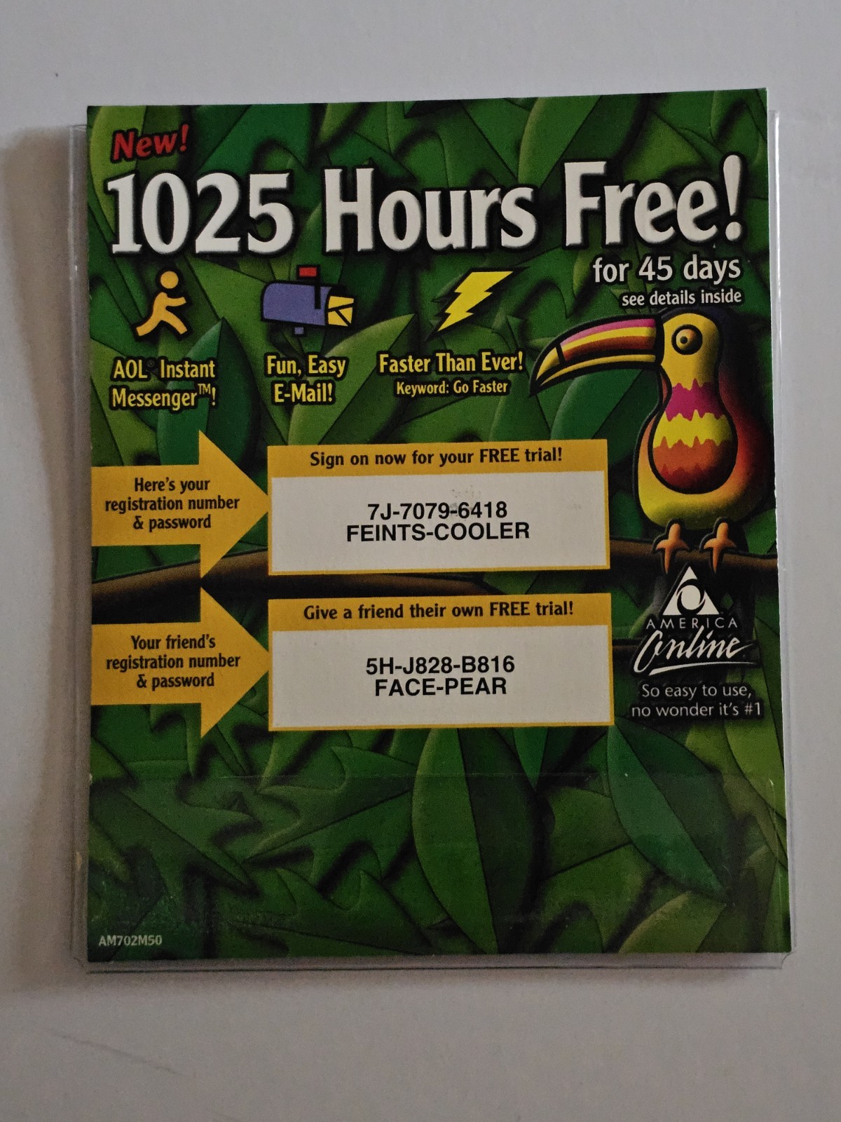 2001 AOL Version 7.0 Factory Sealed Disc Collectable Souvenir
