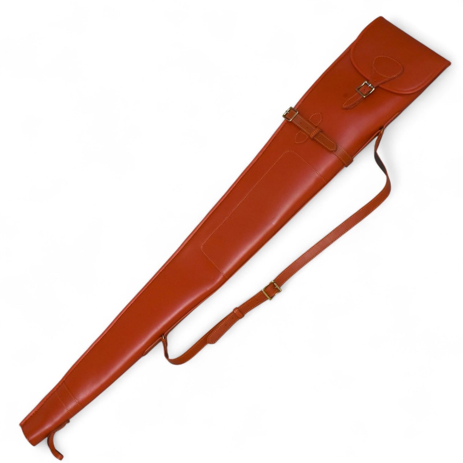 Leather Shotgun Case Tan Brown Rifle Gun Cover Hunting Storage Carry Case