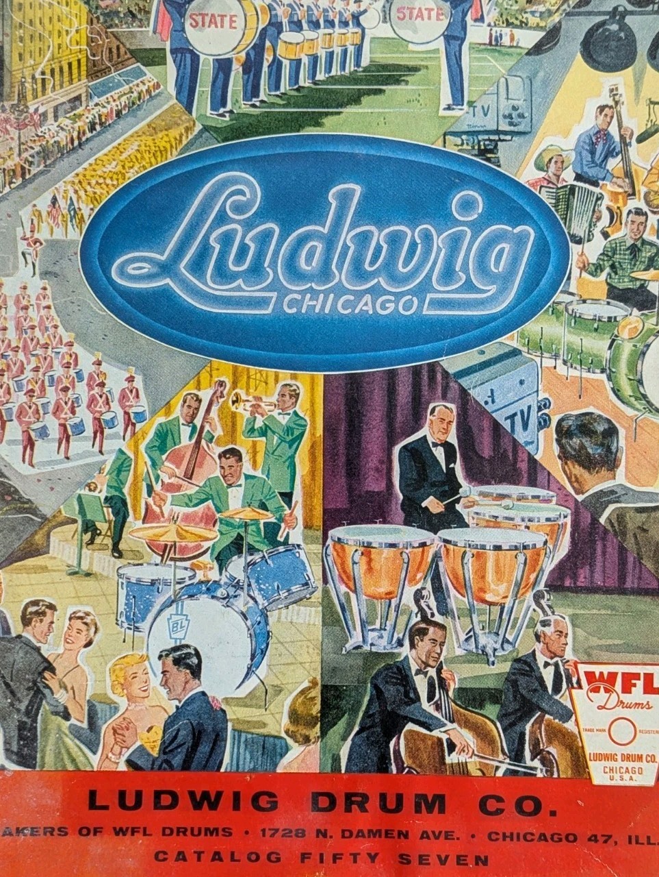 LUDWIG DRUM CATALOG 1957 Catalog 57 Vintage