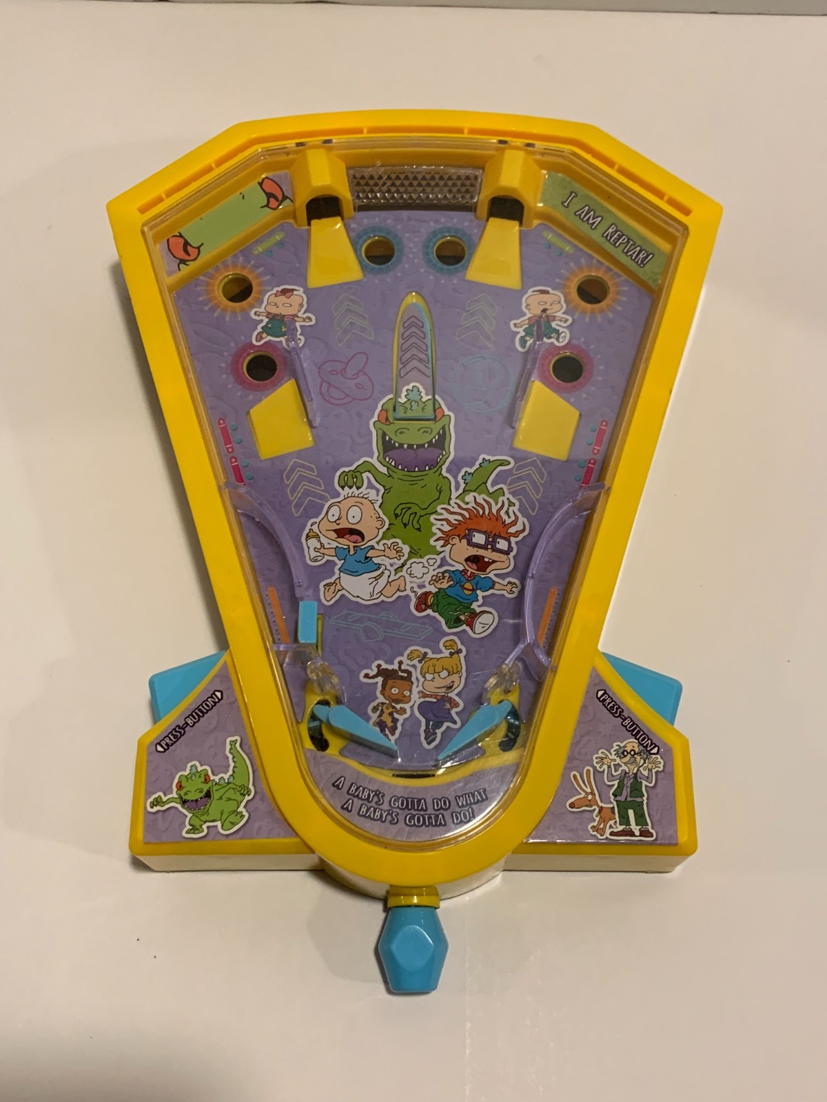 Nickelodeon Rugrats Desktop Pinball - Pre-Owned Portable Travel Game, Good Cond.