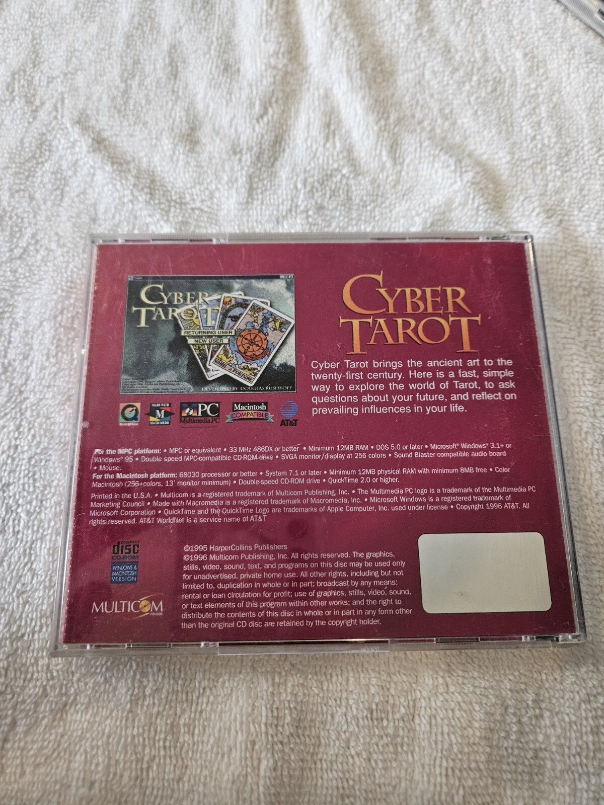 Cyber Tarot (MPC CD-ROM, Windows 95, Mac) 1995