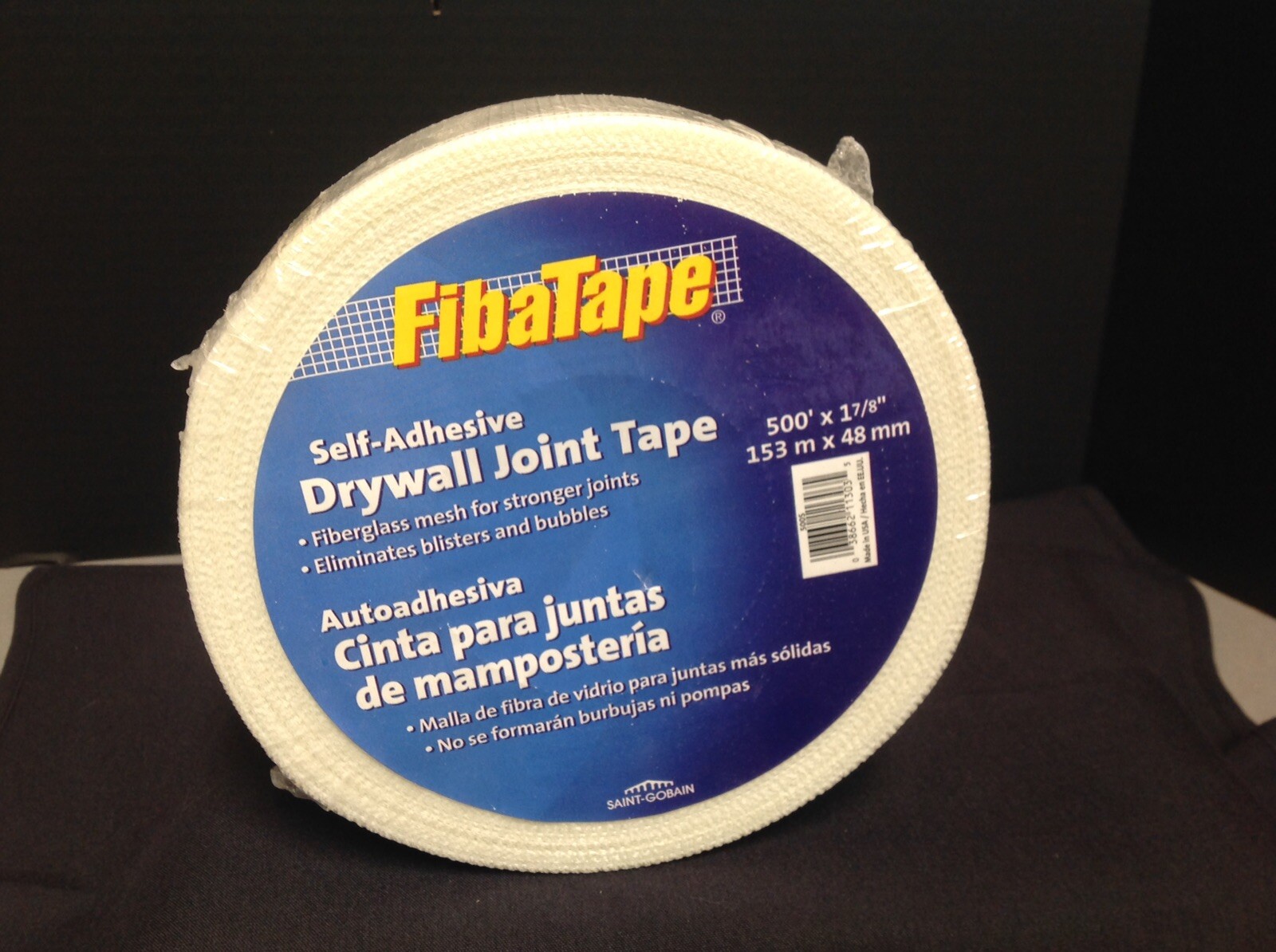 Fibatape Drywall Joint Tape Self Adhesive White 1" 7/8 X 500 ft New