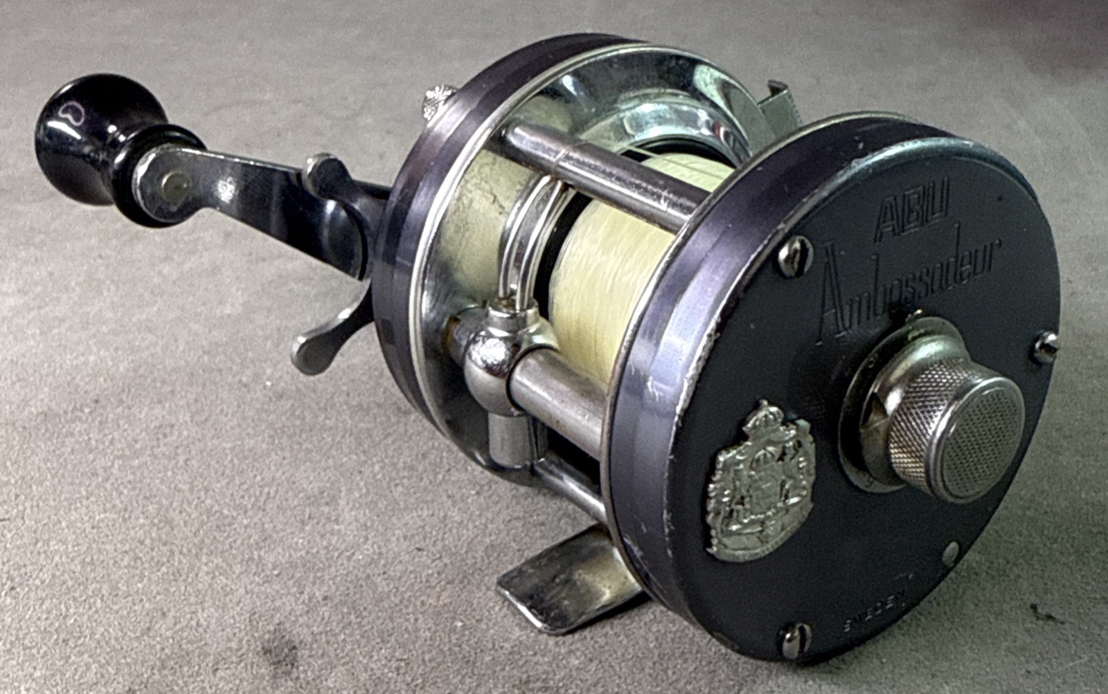 Vintage Abu Ambassadeur Abu Sweden 5500C Or 5500 Silver Fishing Reel S/N #730201