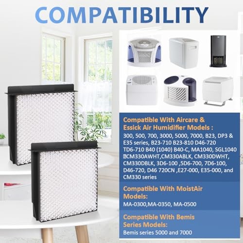 1040 Replacement Wick for B40 B40-C Humidifier Wick Filter, Replaces 2Pack