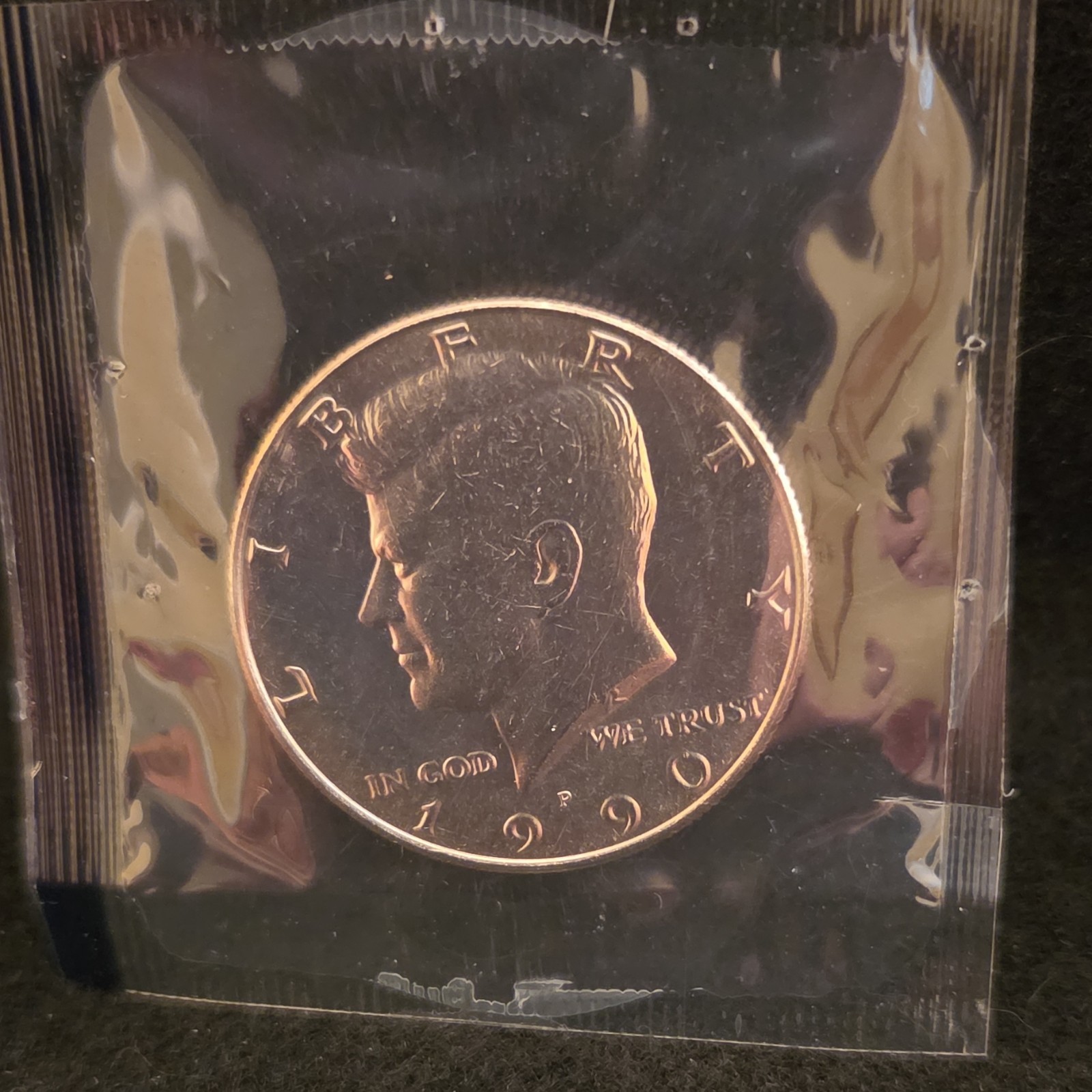 1990 P Kennedy Half Dollar 50C Business Strike Philadelphia Mint In Cello