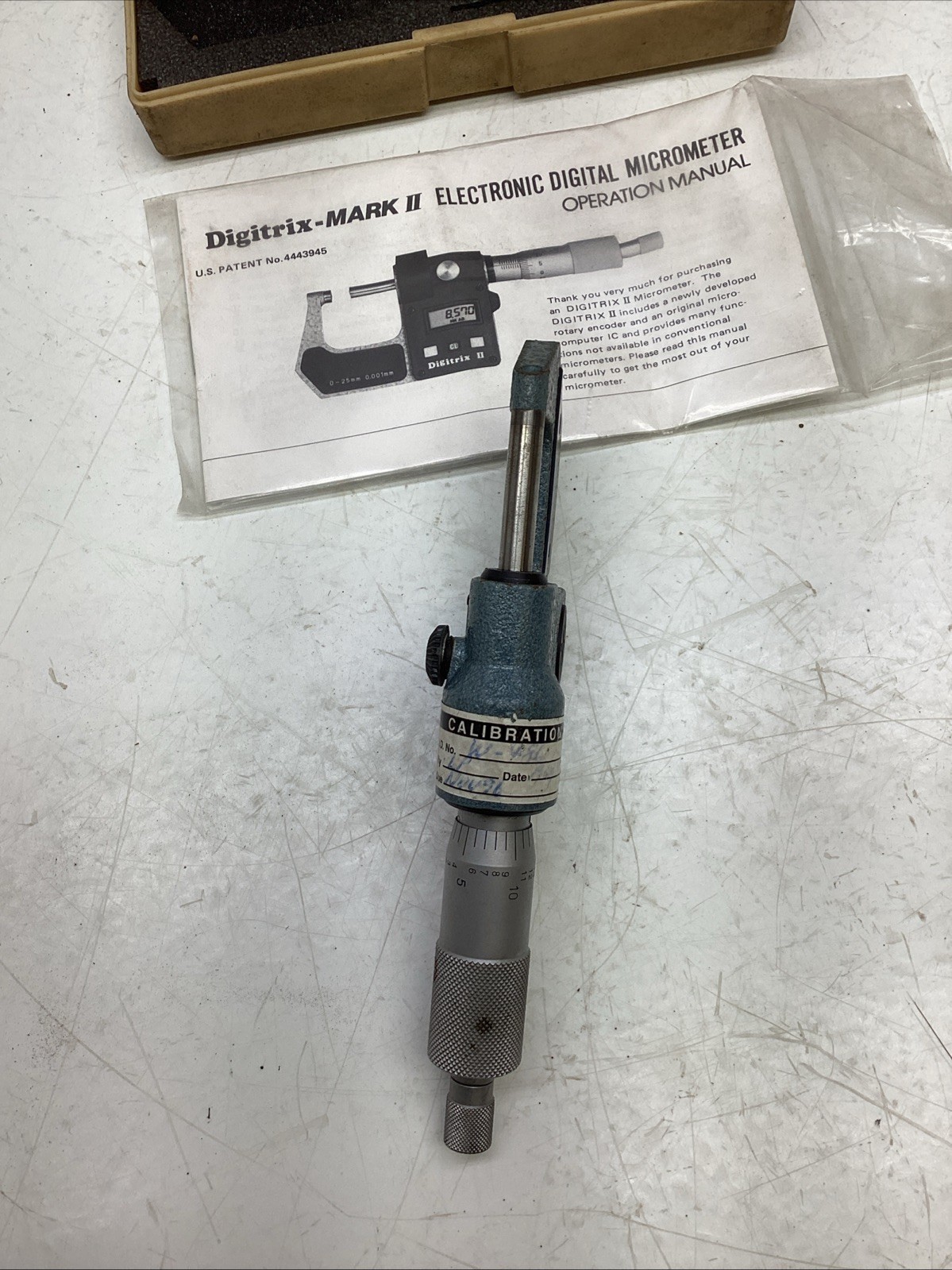 Mitutoyo 293-761-30 Digitrix MARK II Electronic Digital Micrometer 0”-1”