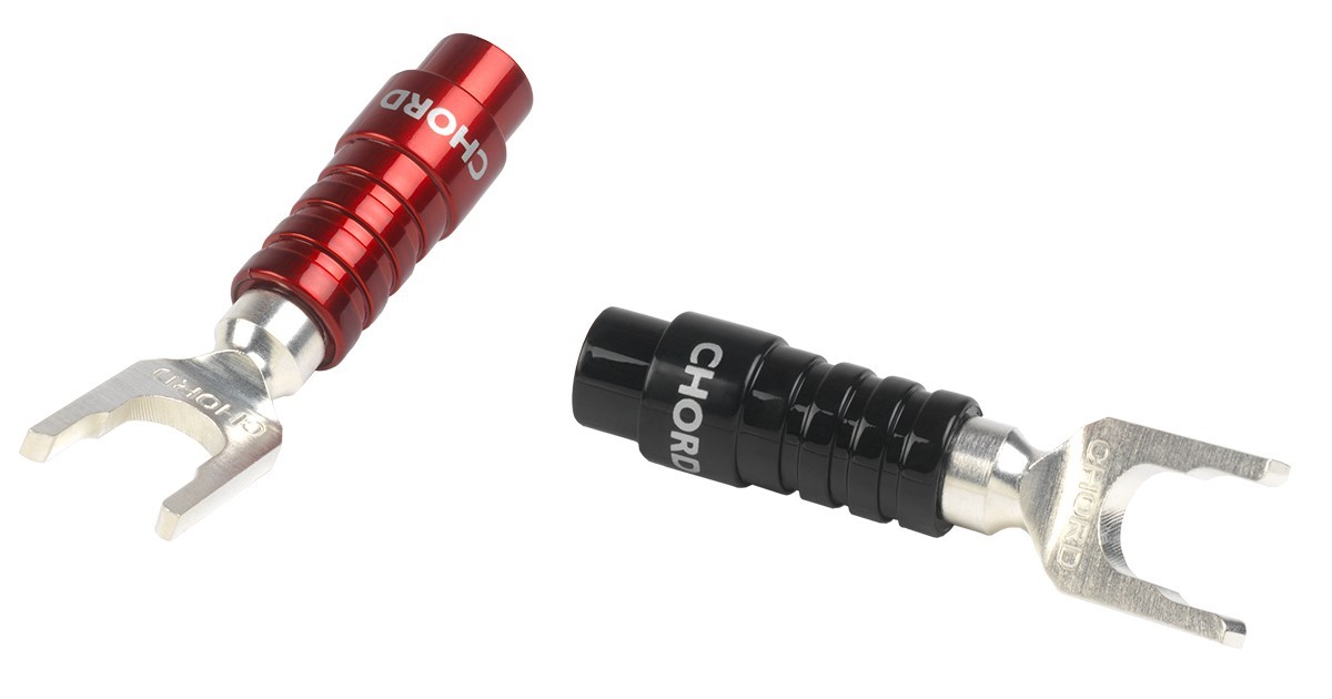 Chord Ohmic Silver Spade Plugs (Screw Version)