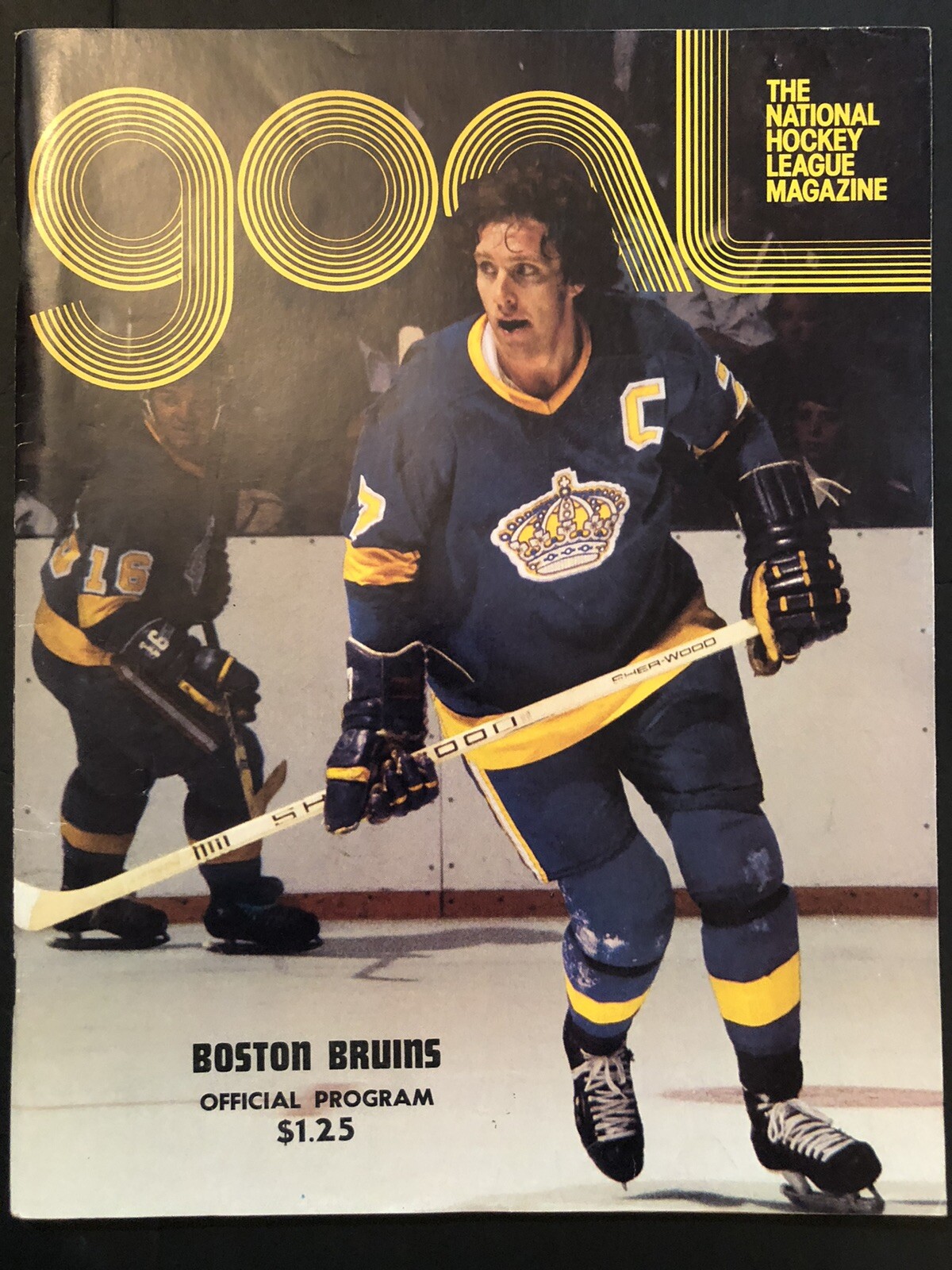 January 13 1977 Boston Bruins vs Los Angeles Kings NHL GOAL Program Mike Murphy