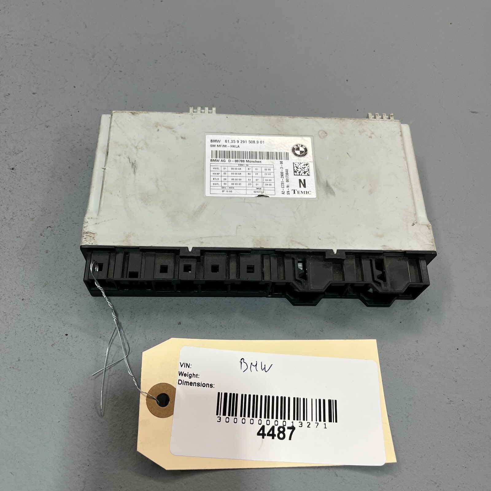 BMW 2011-2016 Front Left Seat Position Control Module OEM