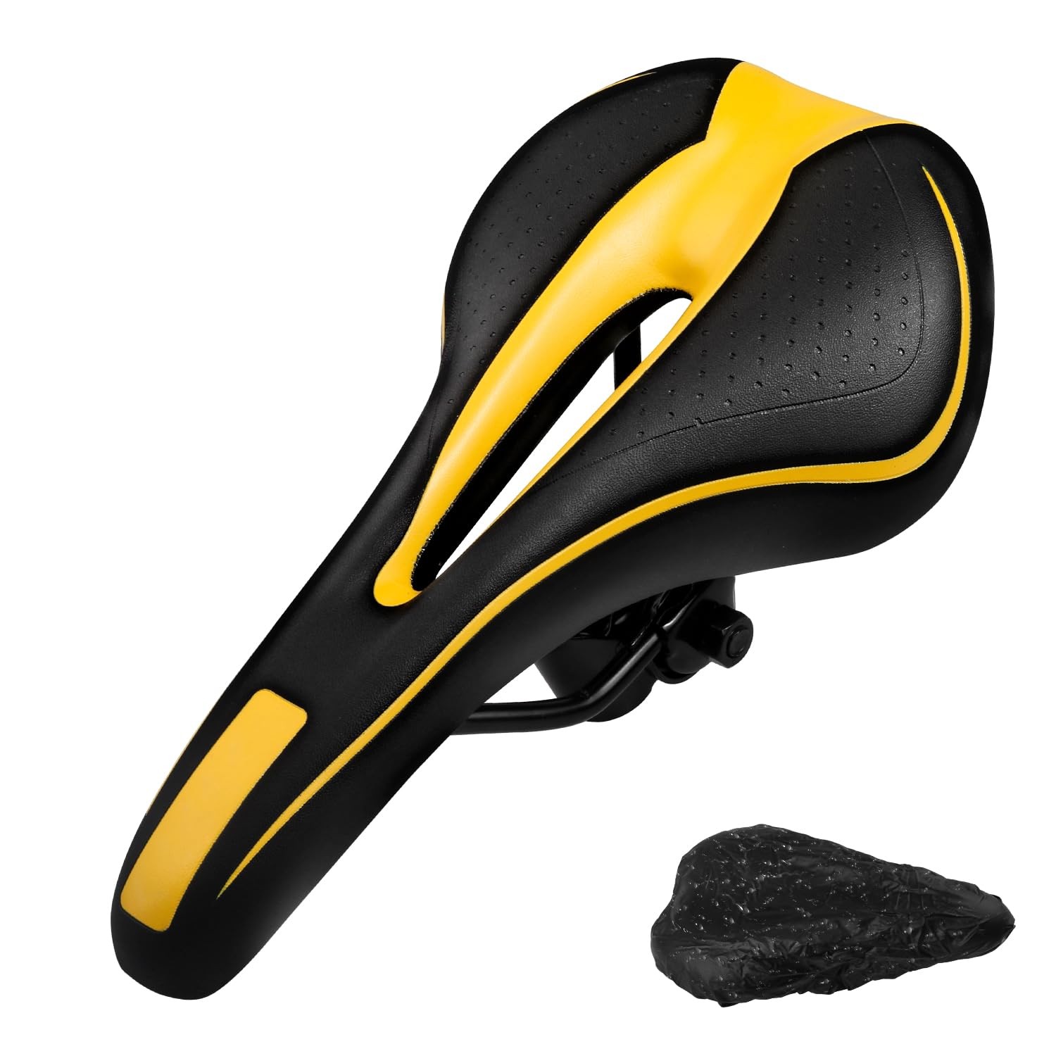 Gel Bike Seat for Men & Women – Comfortable Bicycle Saddle with Soft Memory F...