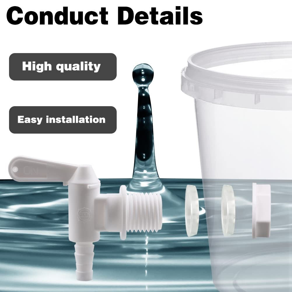 6 Pack Plastic Spigot Replacement Valve for Brewing Bottling Bucket