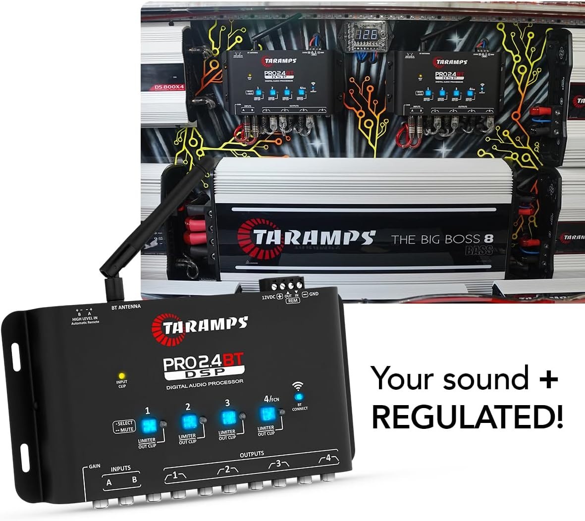 Taramps AUDIO PROCESSOR PRO 2.4BT Digital Signal Processor Crossover Full w/ App