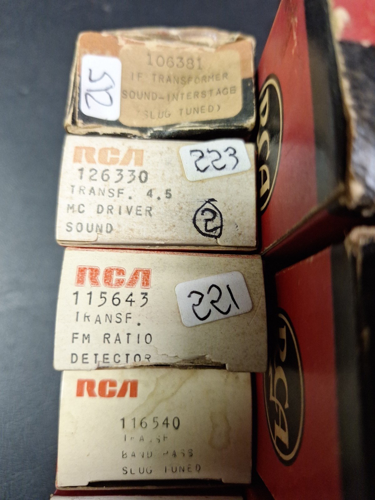 NOS RCA IF RF Transformer Lot