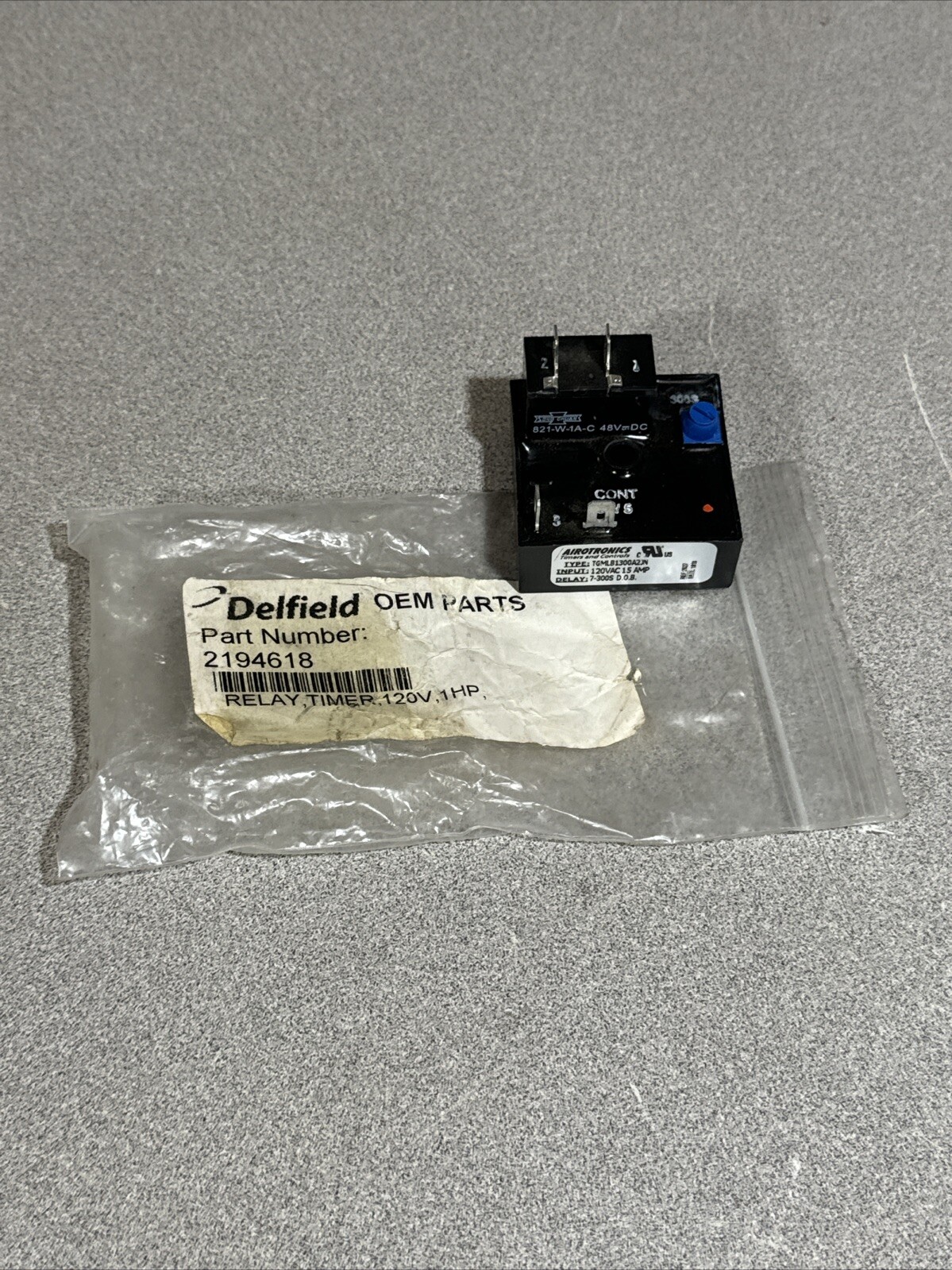 Delfield TGMLB1300A2JN Relay Timer 120v 1hp 15A Or 2194618