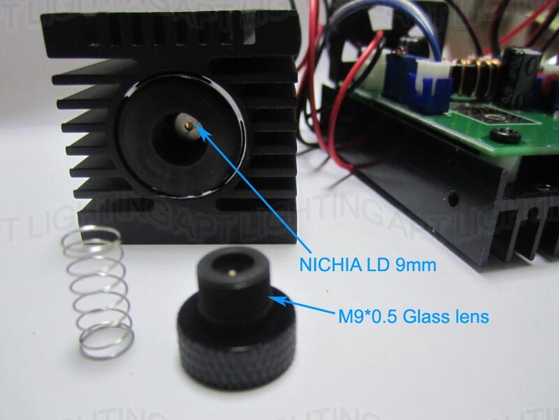 Quality Focusable 445nm 2000mW 2W Blue Laser Module TTL CNC Cutter Engraving
