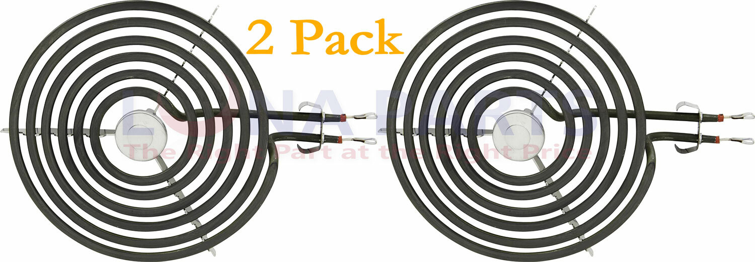 2 Pack WB30X219 GE Range Stove Eye Surface Burner Element 8" AP2027804 PS244001