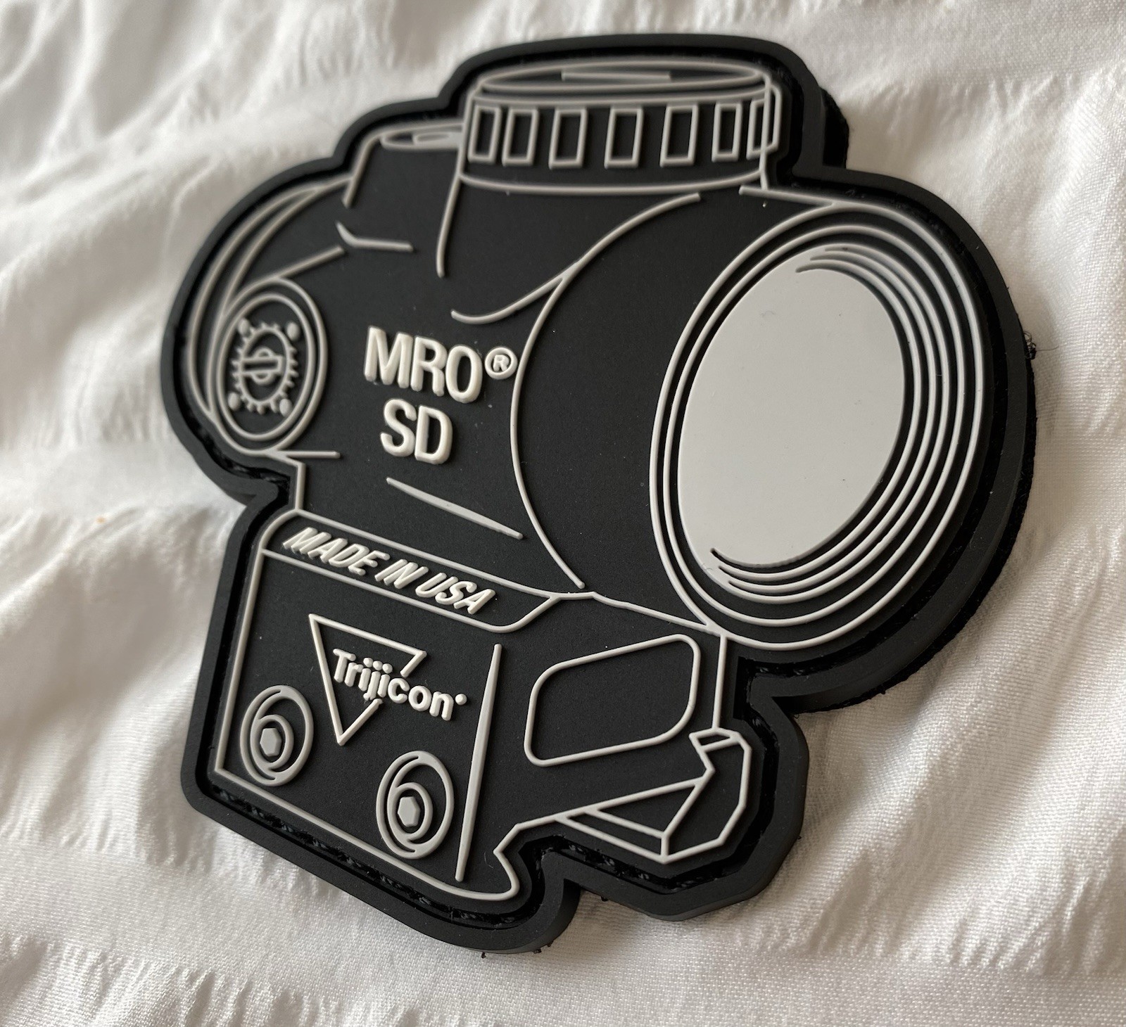 SHOT💥Show 2026 Trijicon MRO SD Rifle Optic PVC Morale Patch, Hook & Loop, NEW!