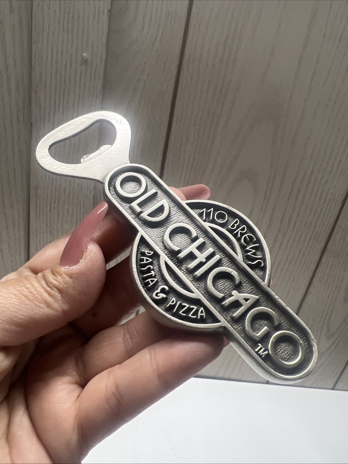 Old Chicago Pasta & Pizza 110 Brews Metal Bottle Opener