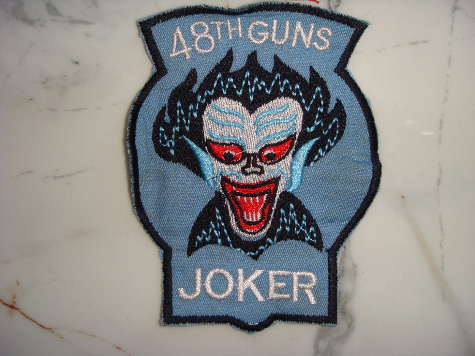 US 3rd GUNS PLT JOKER 48th ASSAULT HELICOPTER Co, VIETNAM WAR PATCH