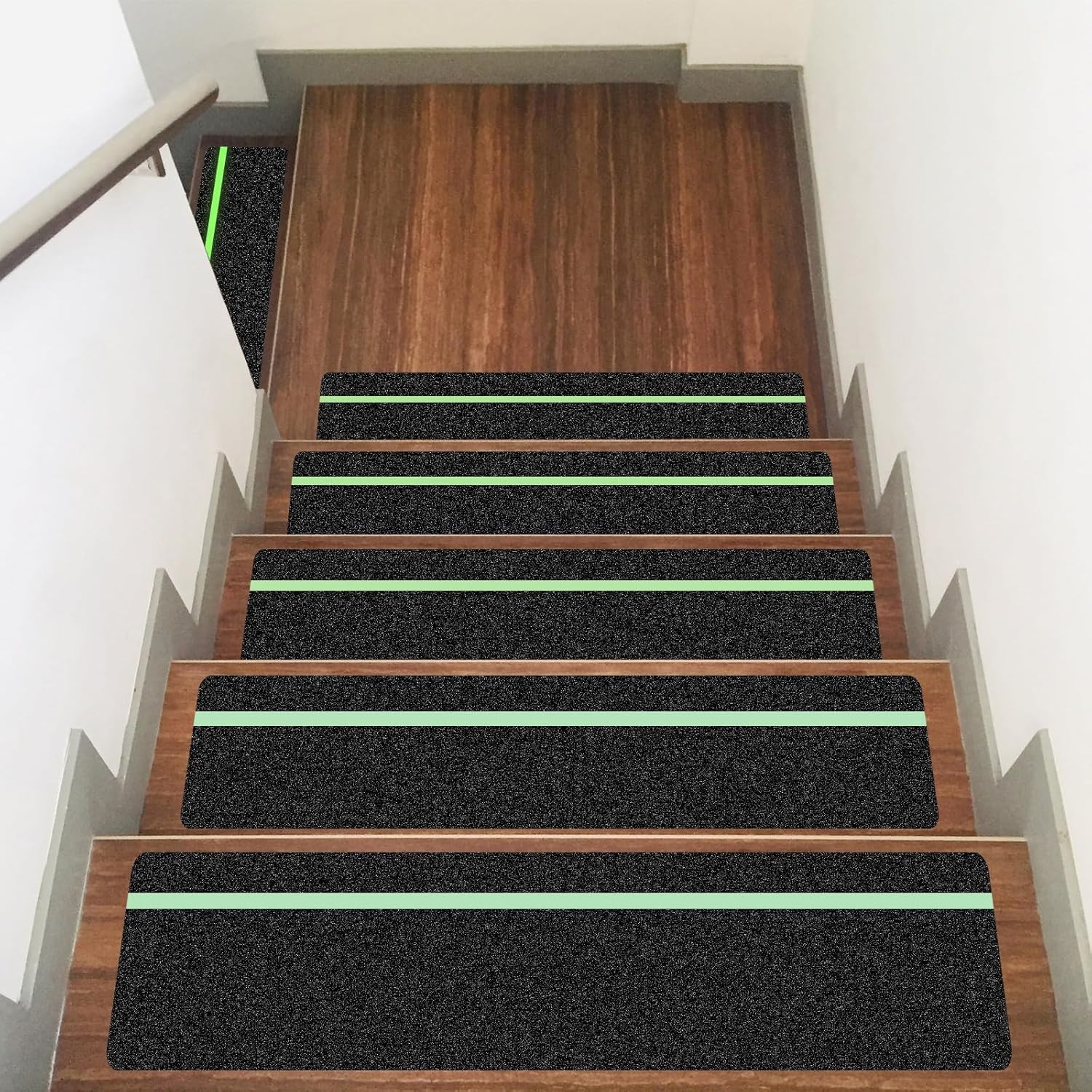10 Pack 6” x 30” 6 x 30 & 10-Pack, Black with Glow in the Dark Strips