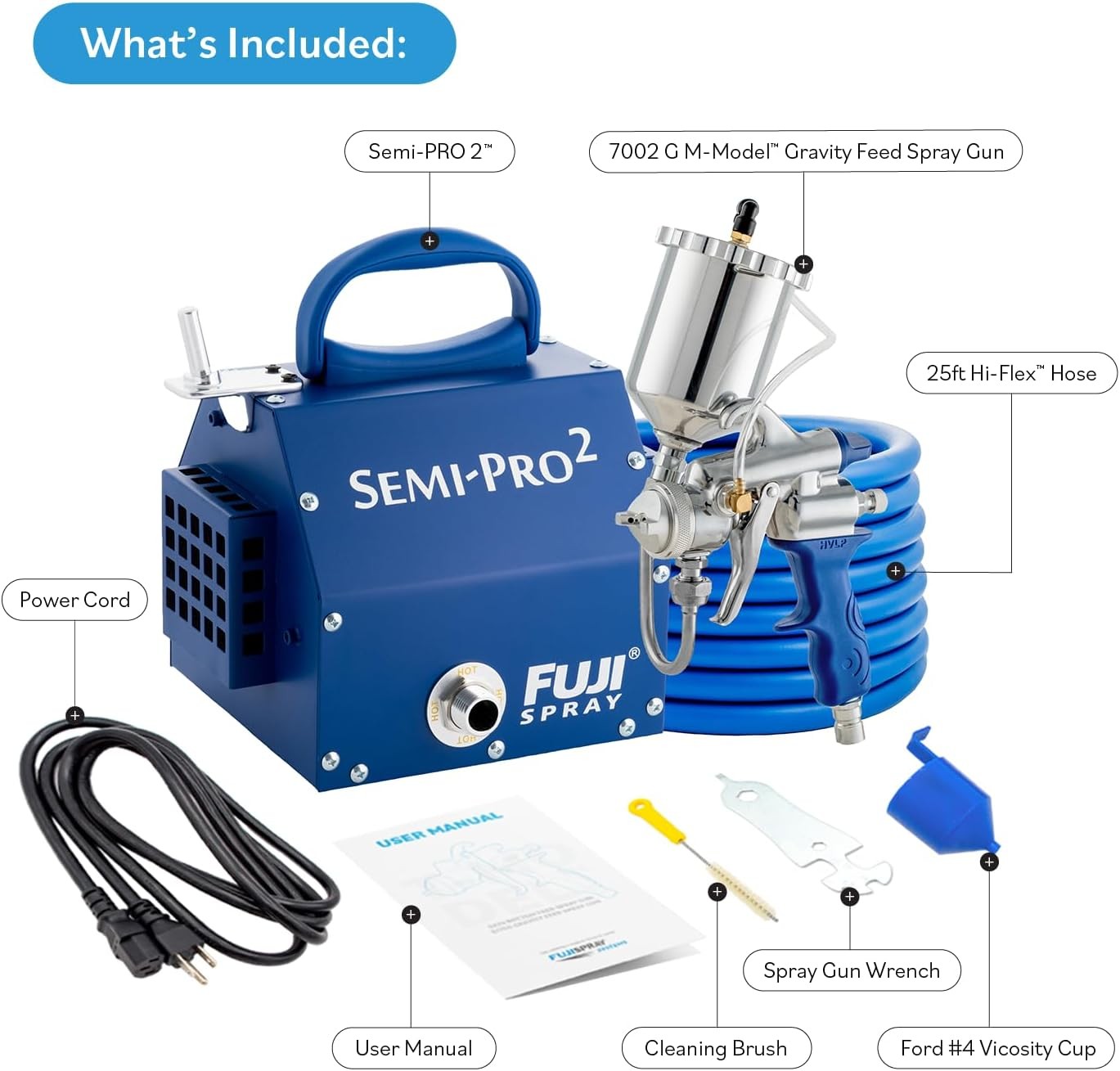 Fuji Spray 2203G Semi-PRO 2 Gravity HVLP Spray System
