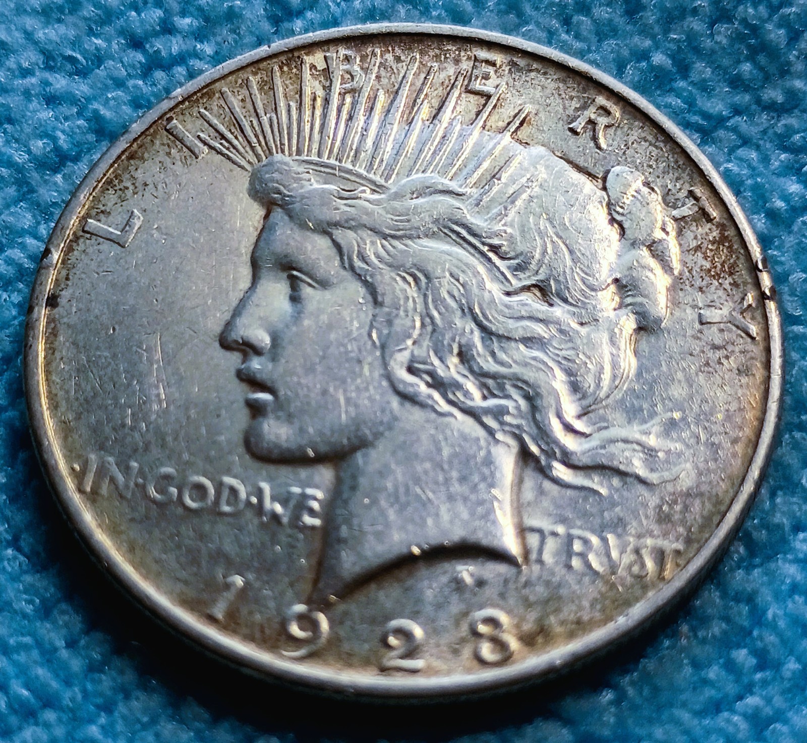 1923 D PEACE SILVER DOLLAR