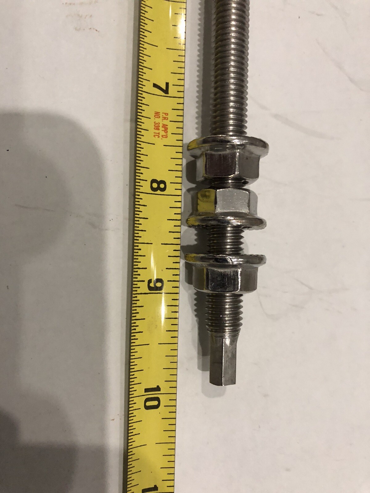 Lot of 4-pieces HANGER BOLT 10” x 3/8“ STAINLESS SCREW -Quick Install HEX