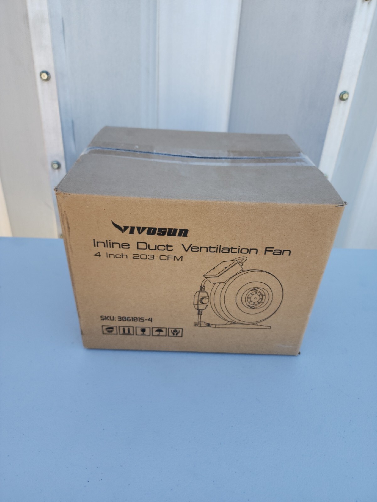 Vivosun Inline Duct Ventilation Fan with Variable Speed Controller 203 CFM 4"