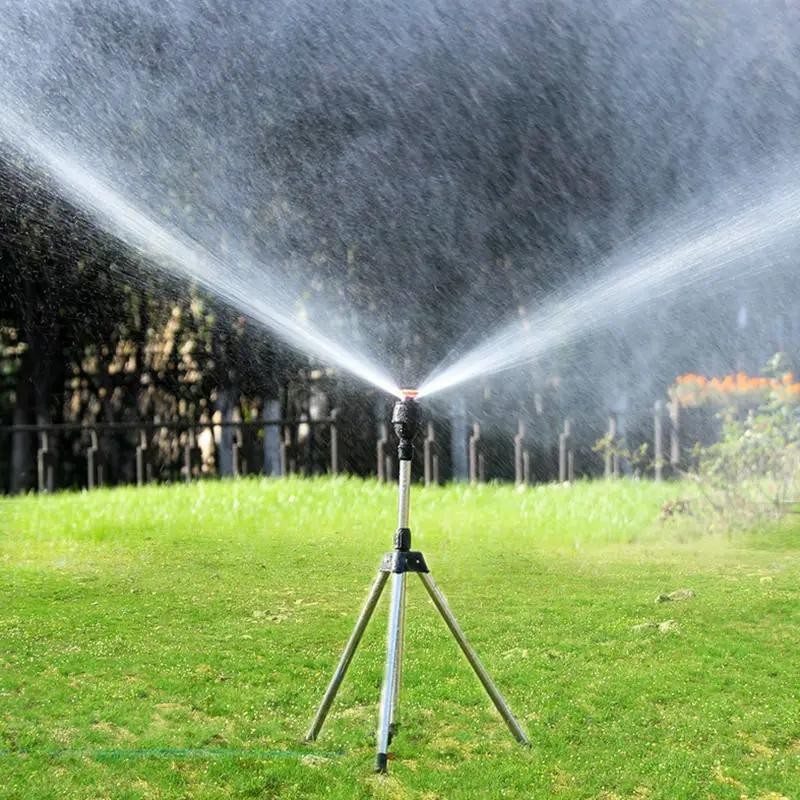 360° Auto Sprinkler Tripod Set – Stainless Steel Lawn Irrigation Tool