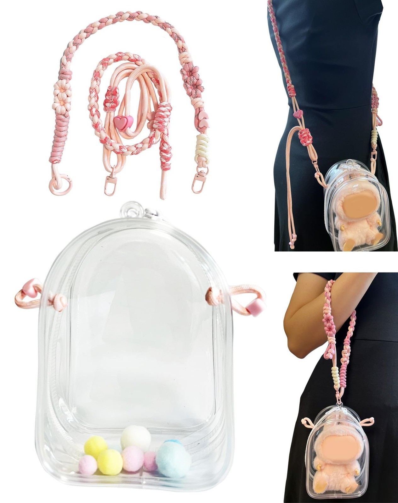 Protective Display Bag For Have A Seat Doll With Handle Shoulder Adjustable S...