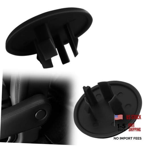 2PCS Armrest Cap Cover, Rear Seat Armrest Cover Seat Parts, Left or Right Black