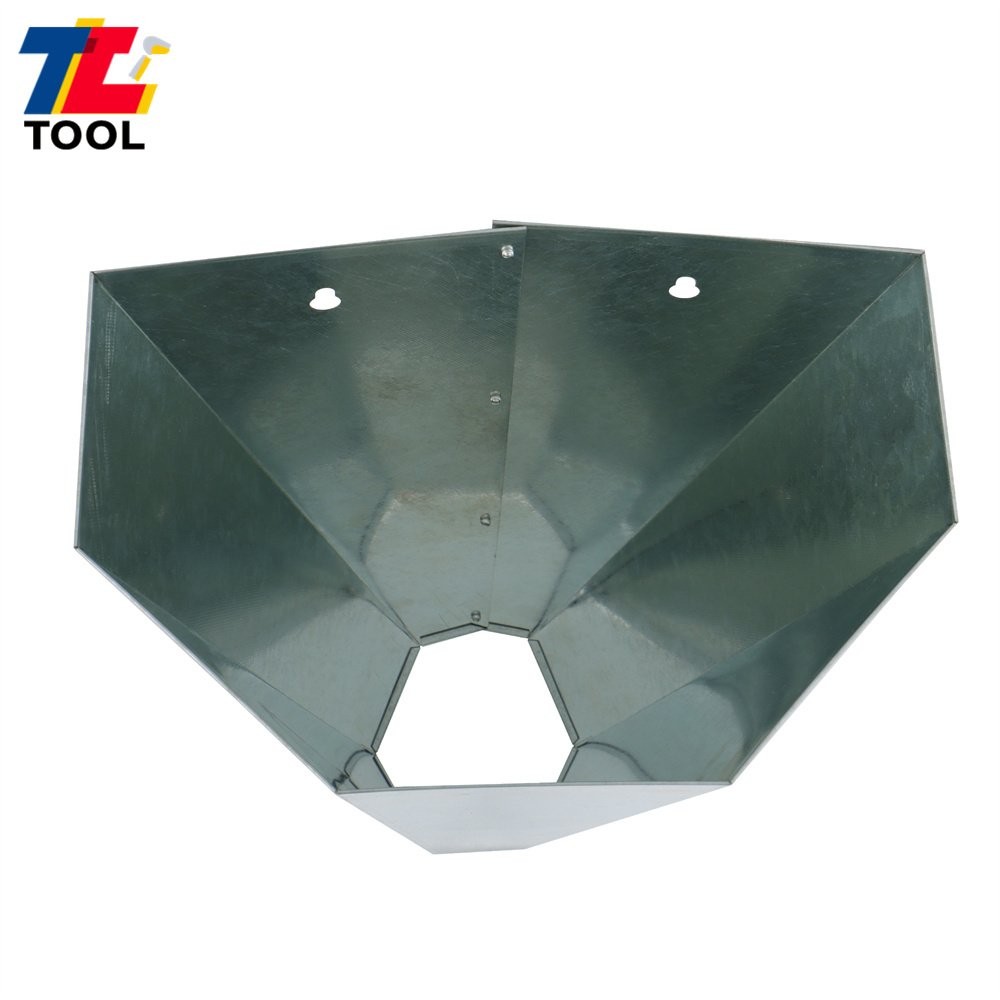 2 Pack 8 lbs Medium Size Chicken Cone Galvanized Steel Poultry Restraining Cone