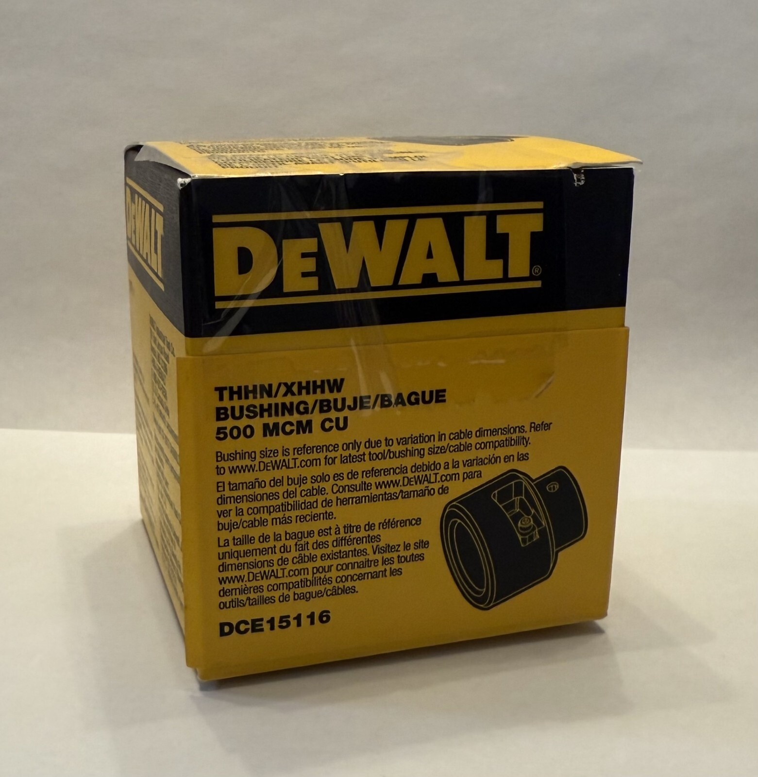 DeWALT Cable Stripper Bushing 500 MCM CU DCE15116