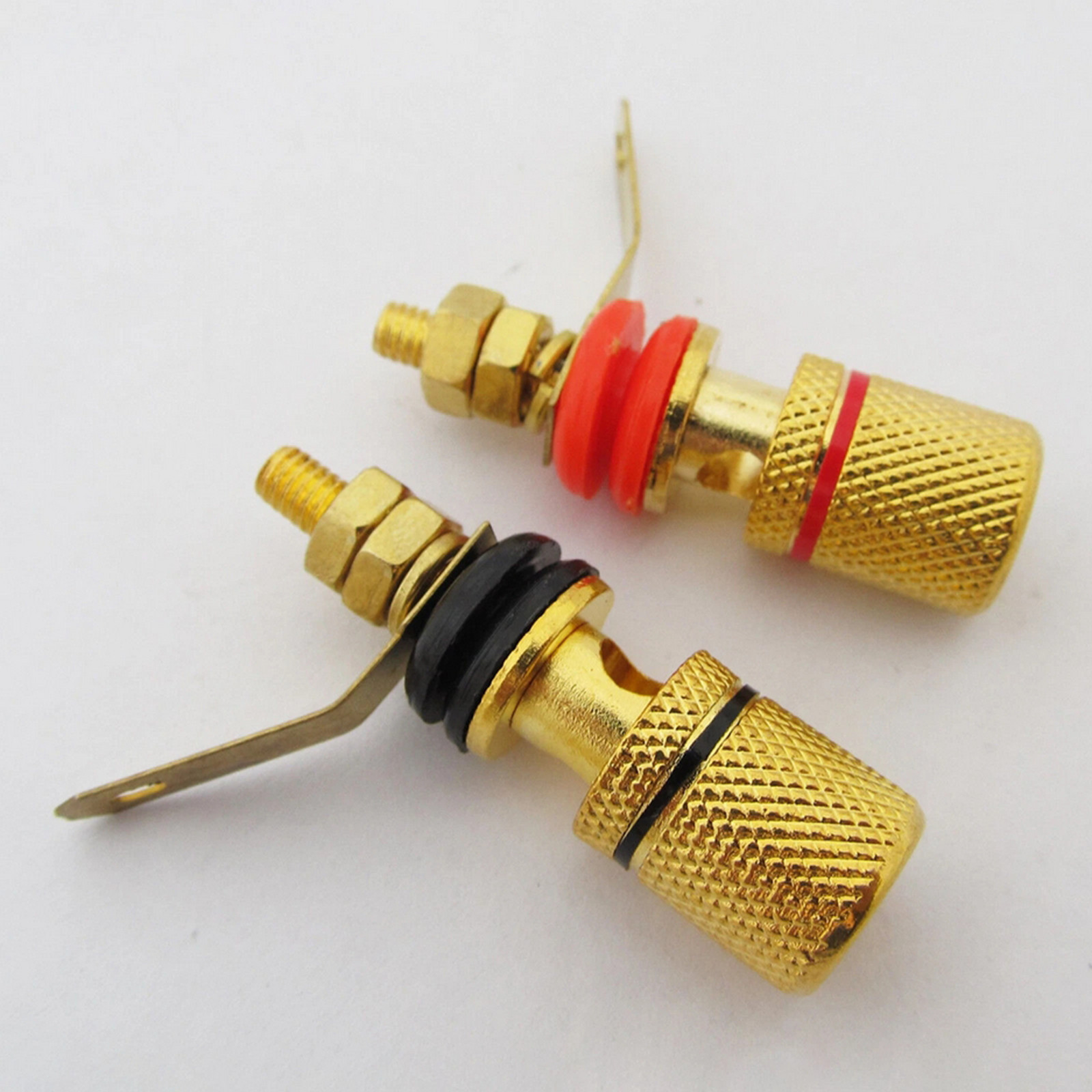10pcs 4mm Amplifier Speaker Terminal Binding Post Banana Plug Socket Connector