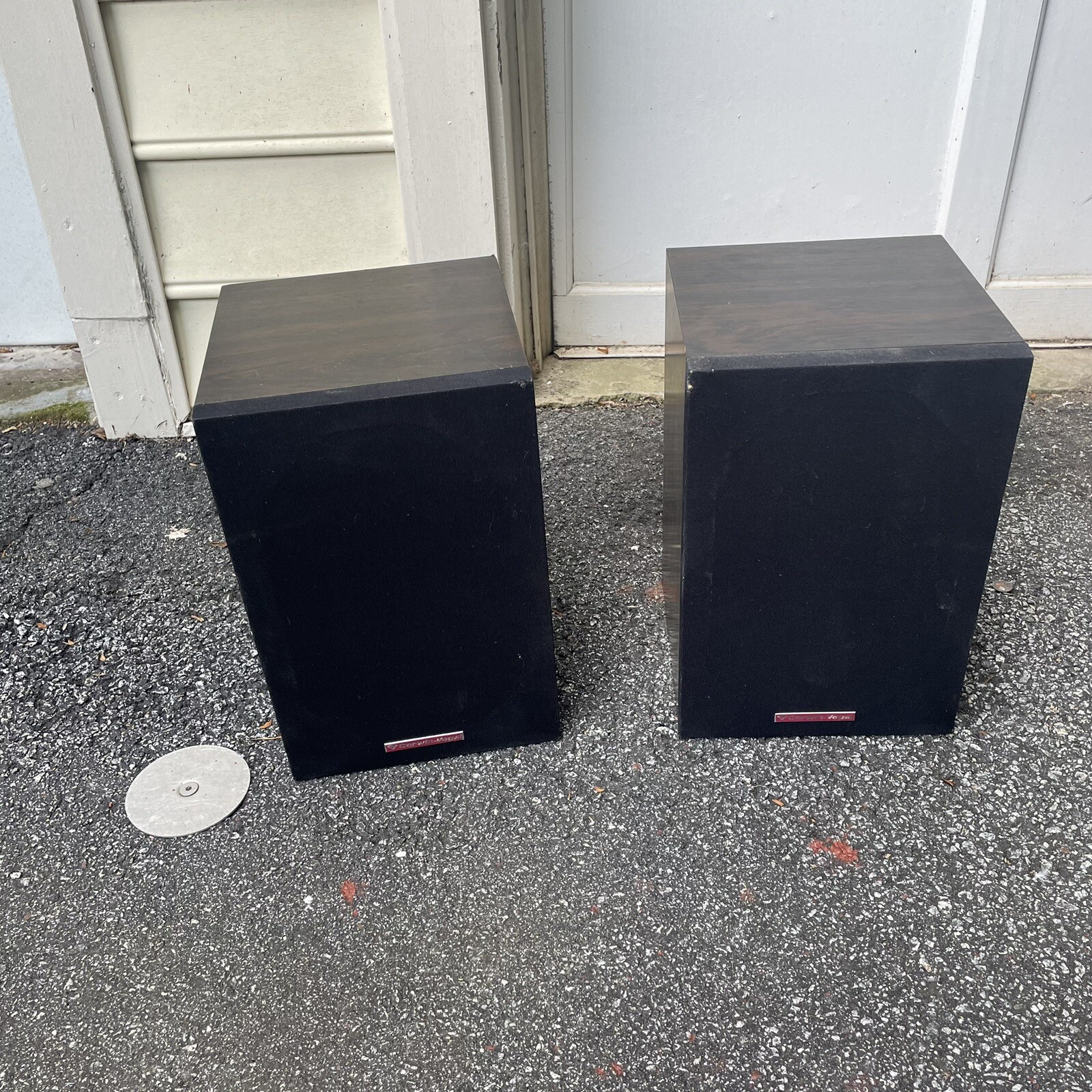 Cerwin Vega L-7 L7 Shelf System 2-Way Speakers and Grills 75 Watts Tested Works
