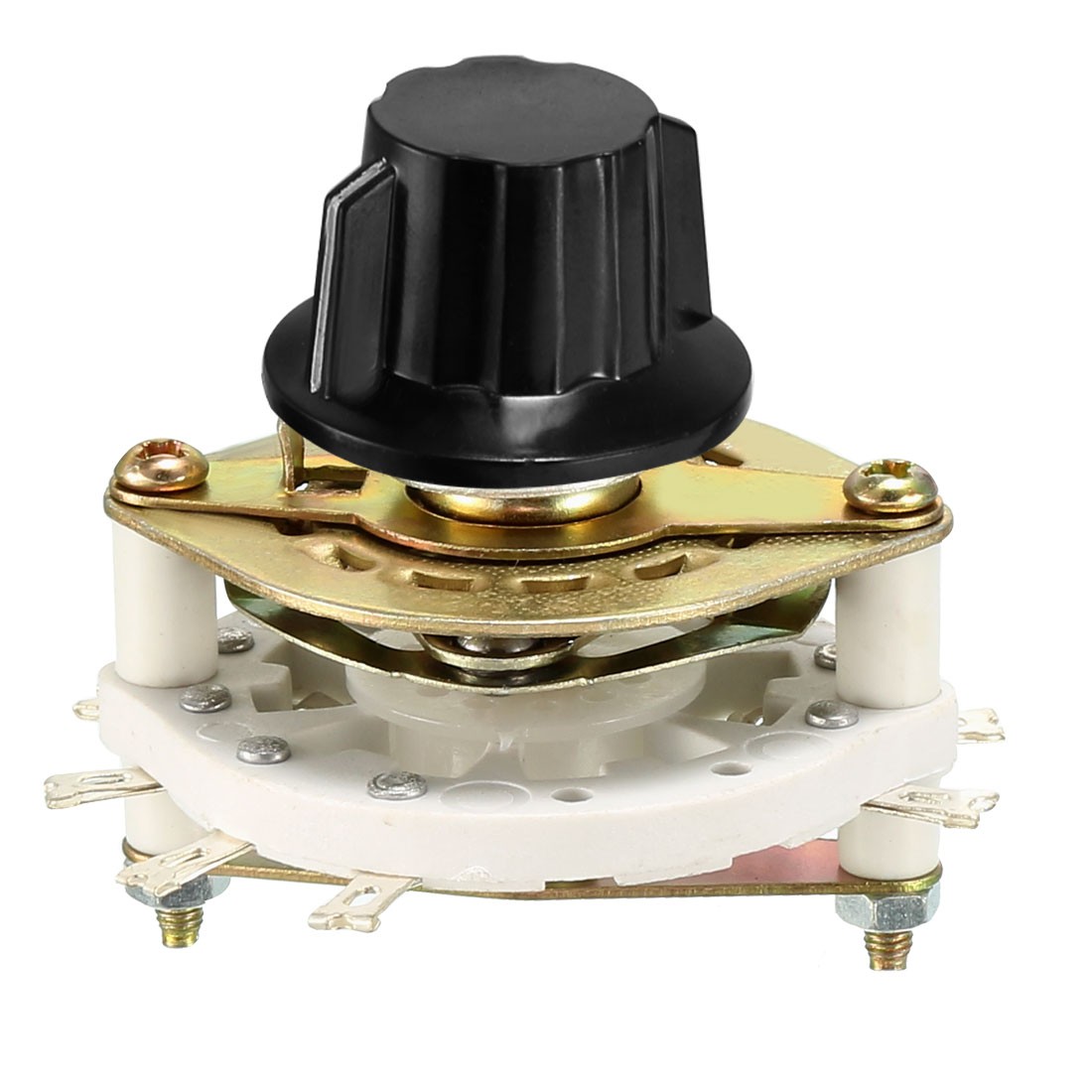 2P3T 2 Pole 3 Throw 1 Deck Band Channel Rotary Switch Selector with Plastic Knob